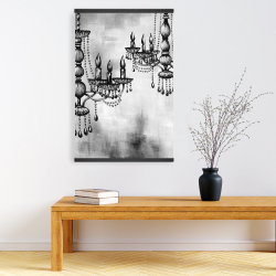 Magnetic 20 x 30 - Two crystal chandeliers
