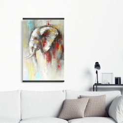 Magnetic 20 x 30 - Abstract paint splash elephant