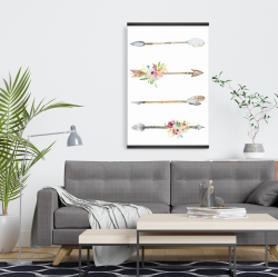 Magnetic 20 x 30 - Flèches et fleurs