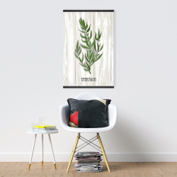Magnétique 20 x 30 - Estragon sur bois