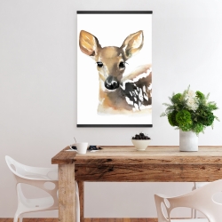 Magnetic 20 x 30 - Watercolor fawn face