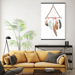 Magnétique 20 x 30 - Capteur de rêves triangulaire 