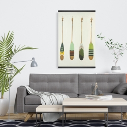 Magnetic 20 x 30 - Colorful nautical oars