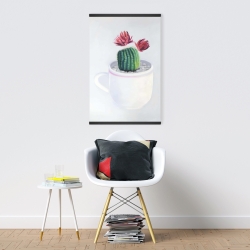 Magnetic 20 x 30 - Mini cactus in a cup