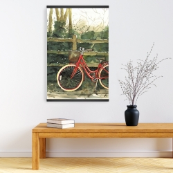 Magnétique 20 x 30 - Randonnée dans les bois en bicyclette