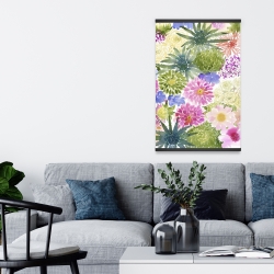 Magnetic 20 x 30 - Bundle of exotic flowers