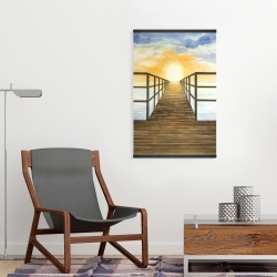 Magnétique 20 x 30 - Couché de soleil dans la mer