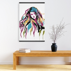Magnétique 20 x 30 - Femme en art graffiti