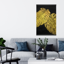 Magnétique 20 x 30 - Feuille monstera doré