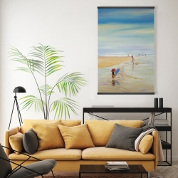 Magnétique 20 x 30 - Enfants à la plage