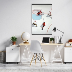 Magnétique 20 x 30 - Partie de hockey mouvementé