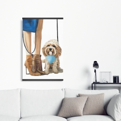 Magnétique 20 x 30 - Chien cavoodle à la mode