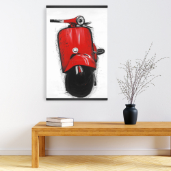 Magnetic 20 x 30 - Red italian scooter