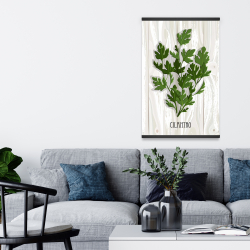 Magnétique 20 x 30 - Coriandre sur bois