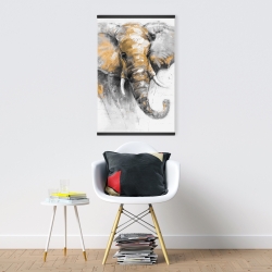 Magnétique 20 x 30 - Magnifique éléphant doré