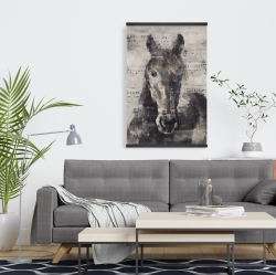 Magnétique 20 x 30 - Cheval abstrait et typographie
