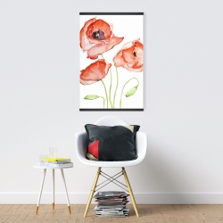 Magnetic 20 x 30 - Watercolor poppies