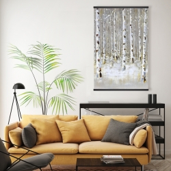 Magnétique 20 x 30 - Forêt de bouleaux en hiver