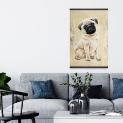 Magnétique 20 x 30 - Petit chien pug