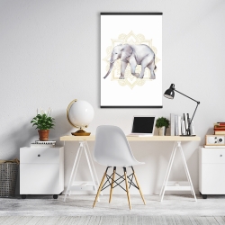 Magnetic 20 x 30 - Elephant on mandalas