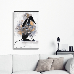 Magnetic 20 x 30 - Afghan hound dog in cartoon
