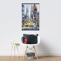 Magnetic 20 x 30 - Urban scene with yellow taxis