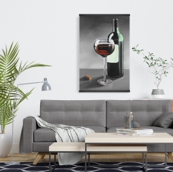 Magnetic 20 x 30 - Bottle of burgundy