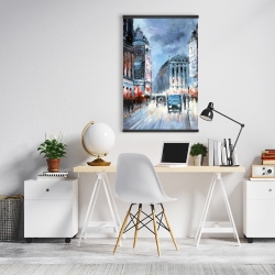 Magnetic 20 x 30 - Abstract red and blue city