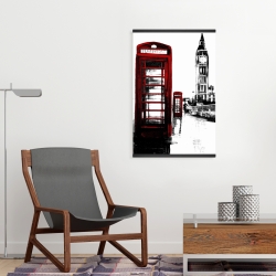 Magnetic 20 x 30 - Telephone box and big ben of london