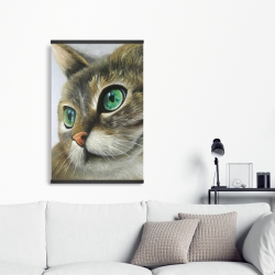 Magnetic 20 x 30 - Peaceful cat portrait