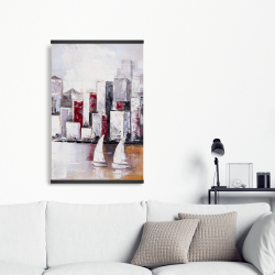 Magnetic 20 x 30 - Sailboats and urban city