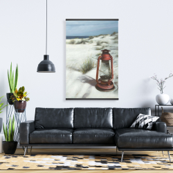 Magnétique 28 x 42 - Lanterne sur la plage