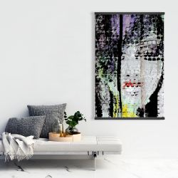 Magnétique 28 x 42 - Visage de femme coloré et abstrait