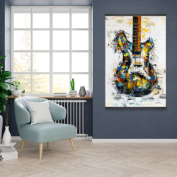 Magnetic 28 x 42 - Abstract colorful guitar