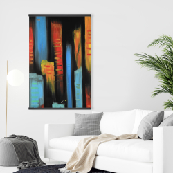 Magnetic 28 x 42 - Abstract and colorful tall buildings