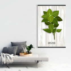Magnétique 28 x 42 - Origan sur bois