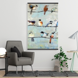 Magnetic 28 x 42 - Small colorful birds