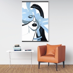 Magnetic 28 x 42 - Abstract blue woman portrait