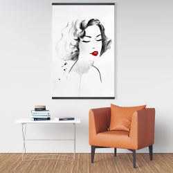 Magnétique 28 x 42 - Femme aquarelle