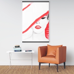 Magnetic 28 x 42 - Woman with a summer hat