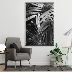 Magnetic 28 x 42 - Monochrome tropicals leaves