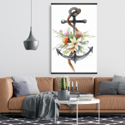Magnetic 28 x 42 - Anchor with flowers
