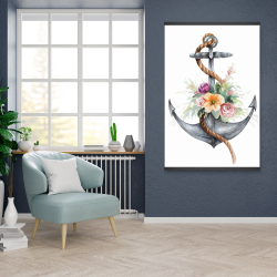 Magnetic 28 x 42 - Boat anchor with flowers