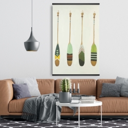 Magnetic 28 x 42 - Colorful nautical oars