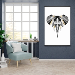 Magnétique 28 x 42 - éléphant géométrique