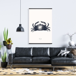 Magnétique 28 x 42 - Crabe bleu