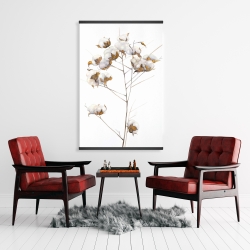Magnetic 28 x 42 - Cotton flowers branch