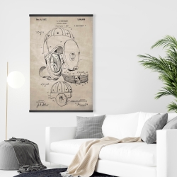 Magnétique 28 x 42 - Plan casque de football beige