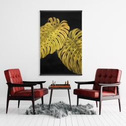 Magnétique 28 x 42 - Feuille monstera doré