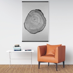 Magnetic 28 x 42 - Grayscale wood log
